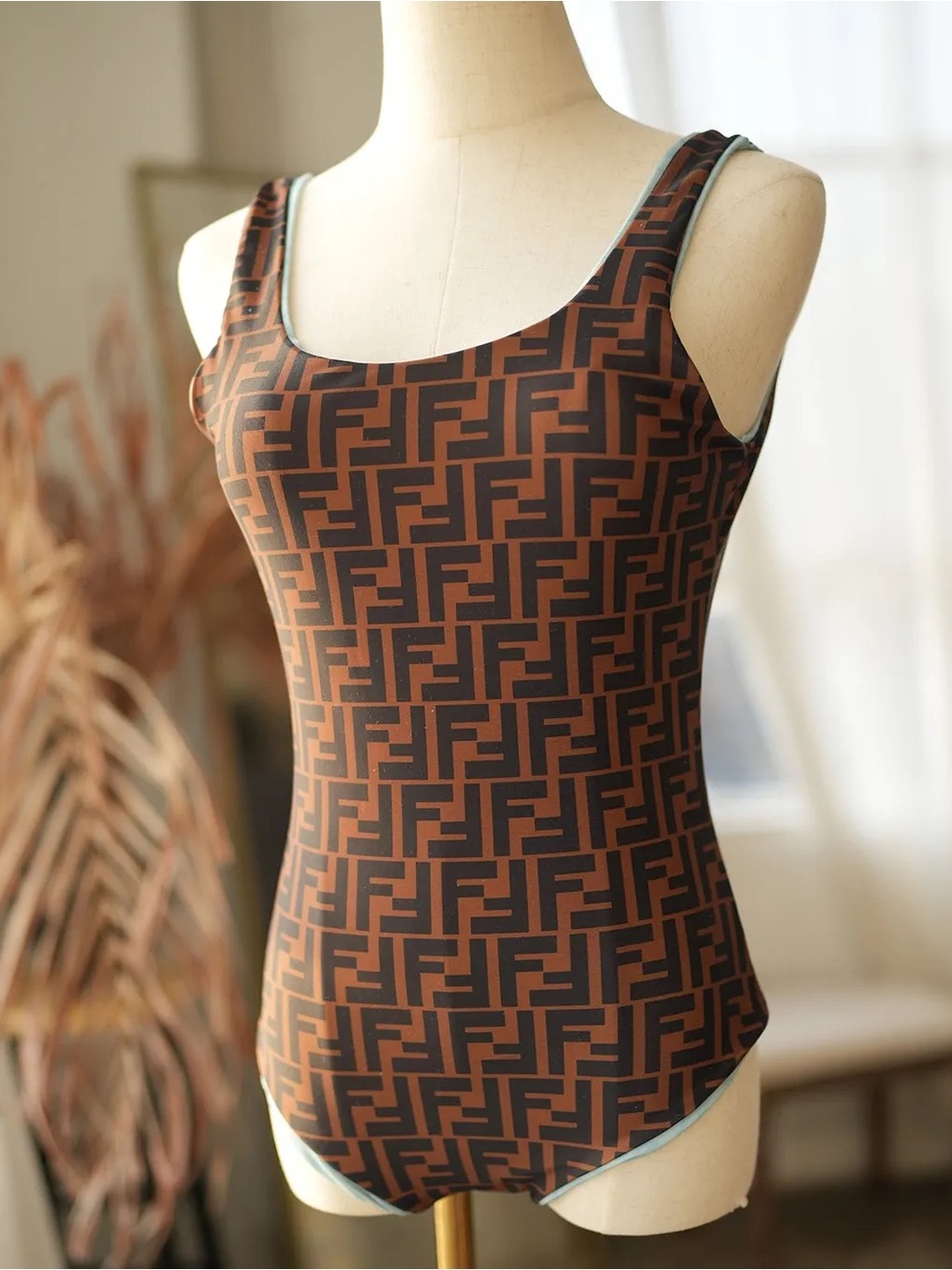 FENDI FF MONOGRAM two side -PIECE SWIMSUIT